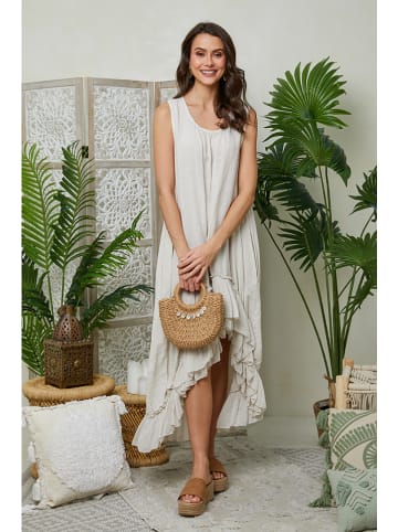 Le Monde du Lin Leinen-Kleid in Creme
