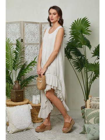 Le Monde du Lin Leinen-Kleid in Creme