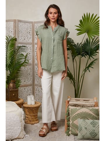 Lin Passion Leinen-Shirt in Grün