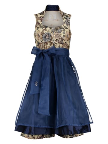 Halali by Astrid Söll Dirndl "Mia" in Beige/ Dunkelblau