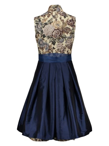 Halali by Astrid Söll Dirndl "Mia" in Beige/ Dunkelblau