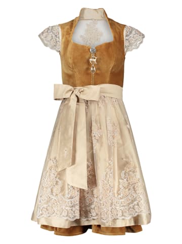 Halali by Astrid Söll Dirndl "Joyce" in Hellbraun/ Beige