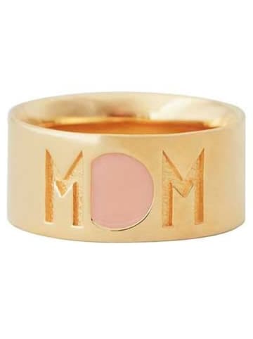 Design Letters Pozłacany pierścionek "Mom"