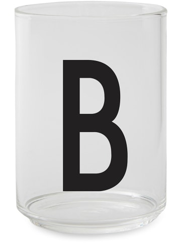 Design Letters Glas transparant/zwart - 350 ml