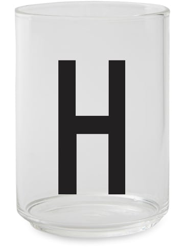 Design Letters Glas transparant/zwart - 350 ml