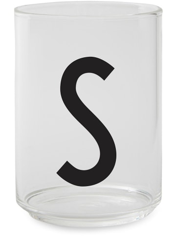 Design Letters Glas in Transparent/ Schwarz - 350 ml