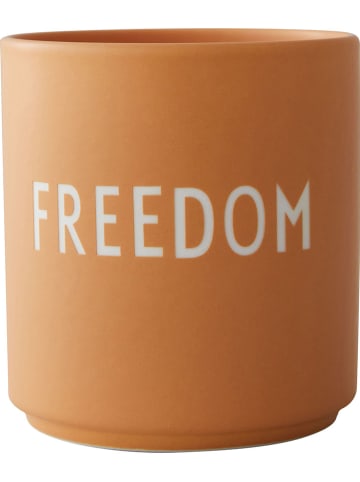 Design Letters Kubek "Freedom" w kolorze pomarańczowym - 250 ml