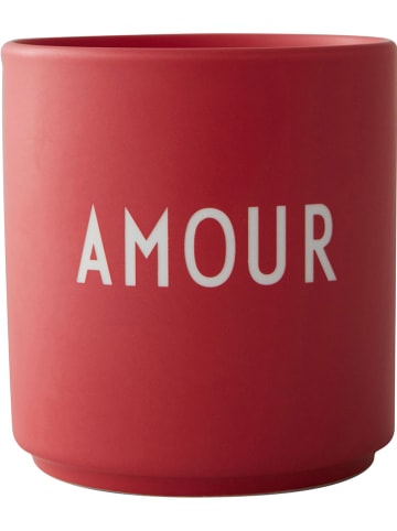 Design Letters Beker "Amour" rood - 250 ml
