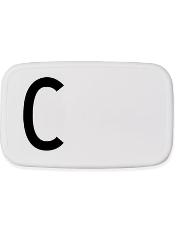 Design Letters Lunchbox in Weiß/ Schwarz - 700 ml