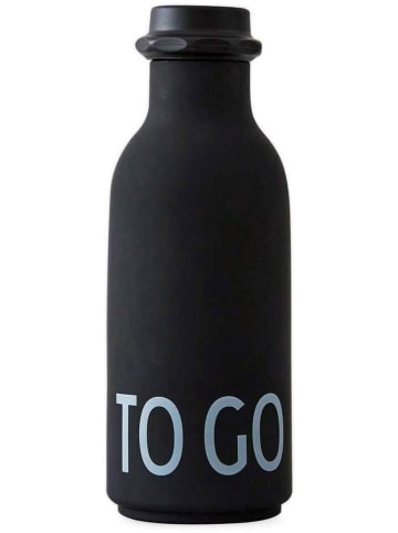 Design Letters Trinkflasche "To Go" in Schwarz - 500 ml