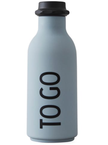 Design Letters Bidon "To Go" w kolorze szarym - 500 ml