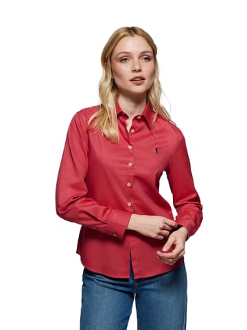 Polo Club Blouse "Rigby Go" - slim fit - rood