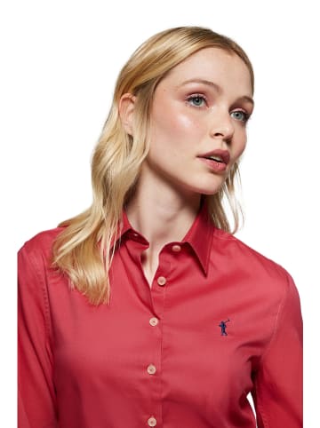 Polo Club Blouse "Rigby Go" - slim fit - rood