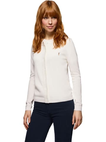 Polo Club Cardigan in Weiß