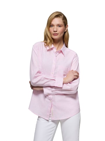 Polo Club Blouse "Niza" - loose fit - lichtroze/wit