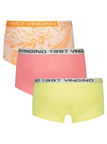 Vingino 3er-Set: Pantys in Pink/ Orange/ Gelb
