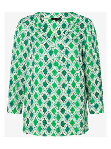 More & More Blouse groen/wit