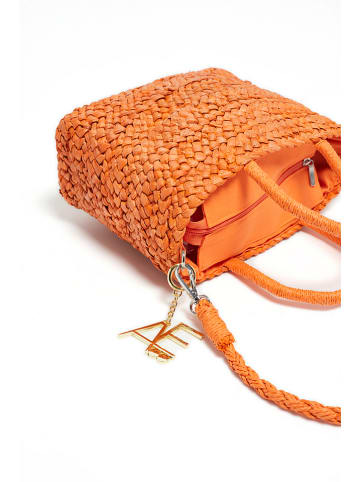 ATELIER ENAI Henkeltasche "Plage" in Orange - (B)23 x (H)18 x (T)10 cm