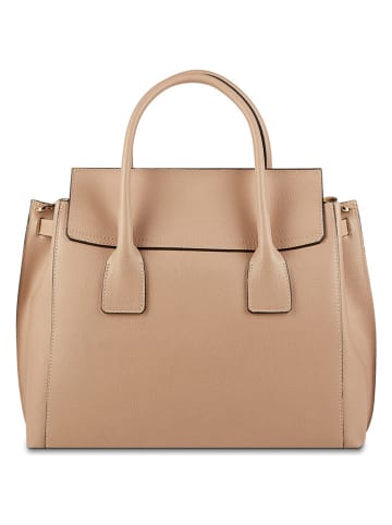 Victor & Hugo Paris Leder-Henkeltasche "Jane" in Beige - (B)36 x (H)35 x (T)24 cm