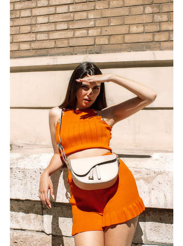 Christian Laurier Leren schoudertas "Kena" beige - (B)22 x (H)16 x (D)5,5 cm