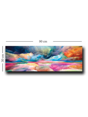 ABERTO DESIGN Kunstdruk op canvas - (B)90 x (H)30 cm