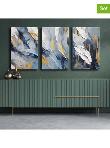 ABERTO DESIGN Druki (3 szt.) na płótnie - 45 x 70 cm