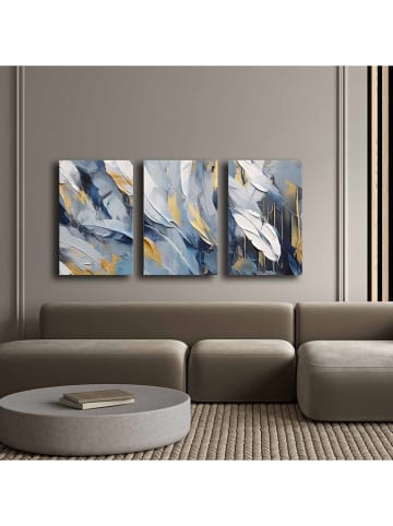 ABERTO DESIGN Druki (3 szt.) na płótnie - 45 x 70 cm