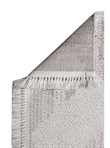 ABERTO DESIGN Kurzflor-Teppich "Bastia" in Hellgrau/ Creme