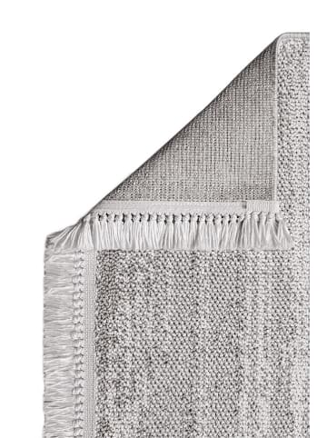 ABERTO DESIGN Laagpolig tapijt "Bastia" lichtgrijs/crème