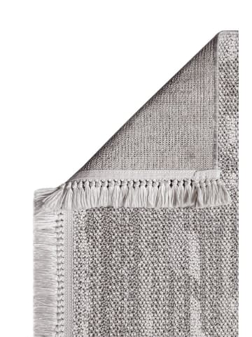ABERTO DESIGN Laagpolig tapijt "Bastia" lichtgrijs/crème