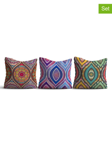 ABERTO DESIGN 3er-Set: Kissen in Bunt