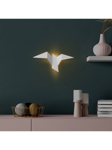 ABERTO DESIGN Lampa ścienna LED "Pacali" w kolorze białym - 31 x 16 cm