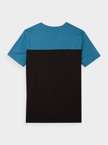 4F Koszulka w kolorze niebiesko-czarnym
