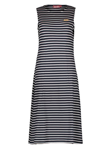 Derbe Kleid in Dunkelblau/ Weiß