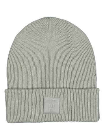 Derbe Beanie in Grau