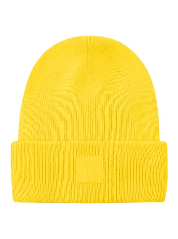 Derbe Beanie in Gelb