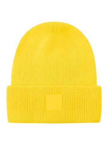 Derbe Mütze in Gelb
