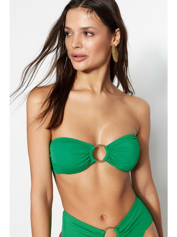 trendyol Biustonosz bikini w kolorze zielonym