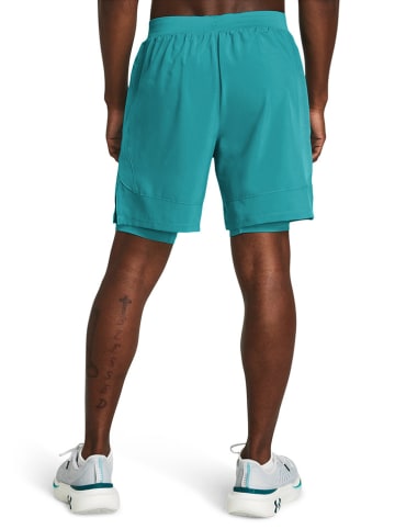 Under Armour 2in1-Trainingsshorts "Launch" in Türkis