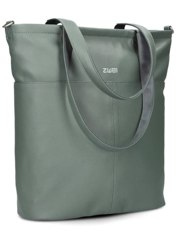 Zwei Schoudertas "M145" groen - (B)35 x (H)37 x (D)15 cm