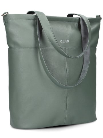 Zwei Schultertasche "M145" in Grün - (B)35 x (H)37 x (T)15 cm