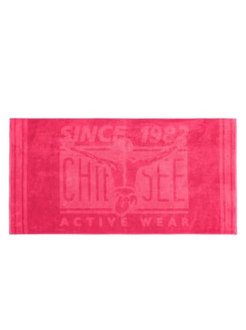 Chiemsee Strandlaken "Keau" roze- (L)180 x (B)90 cm