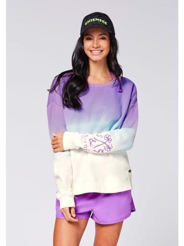 Chiemsee Sweatshirt "Vie" in Lila/ Hellblau/ Weiß