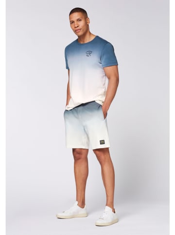 Chiemsee Sweatshort "Adour" blauw/wit