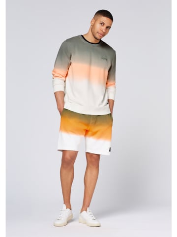 Chiemsee Sweatshorts "Adour" in Khaki/ Orange/ Weiß