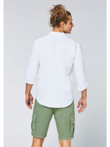 Chiemsee Leinen-Hemd "Mallet" - Regular Fit - in Weiß