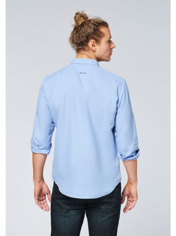 Chiemsee Linnen blouse "Mallet" - regular fit - lichtblauw