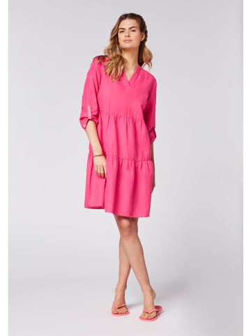 Chiemsee Lniana sukienka "Noumea" w kolorze różowym