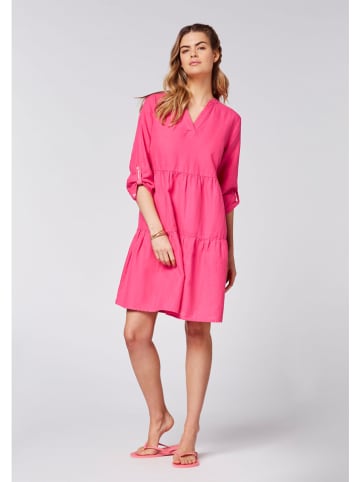 Chiemsee Lniana sukienka "Noumea" w kolorze różowym
