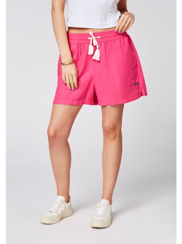 Chiemsee Leinen-Shorts "Toulon" in Pink